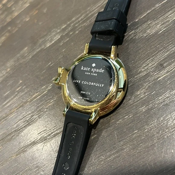 Kate Spade New York women’s black and Ivory silicone strap watch ♠️ - Picture 3 of 3
